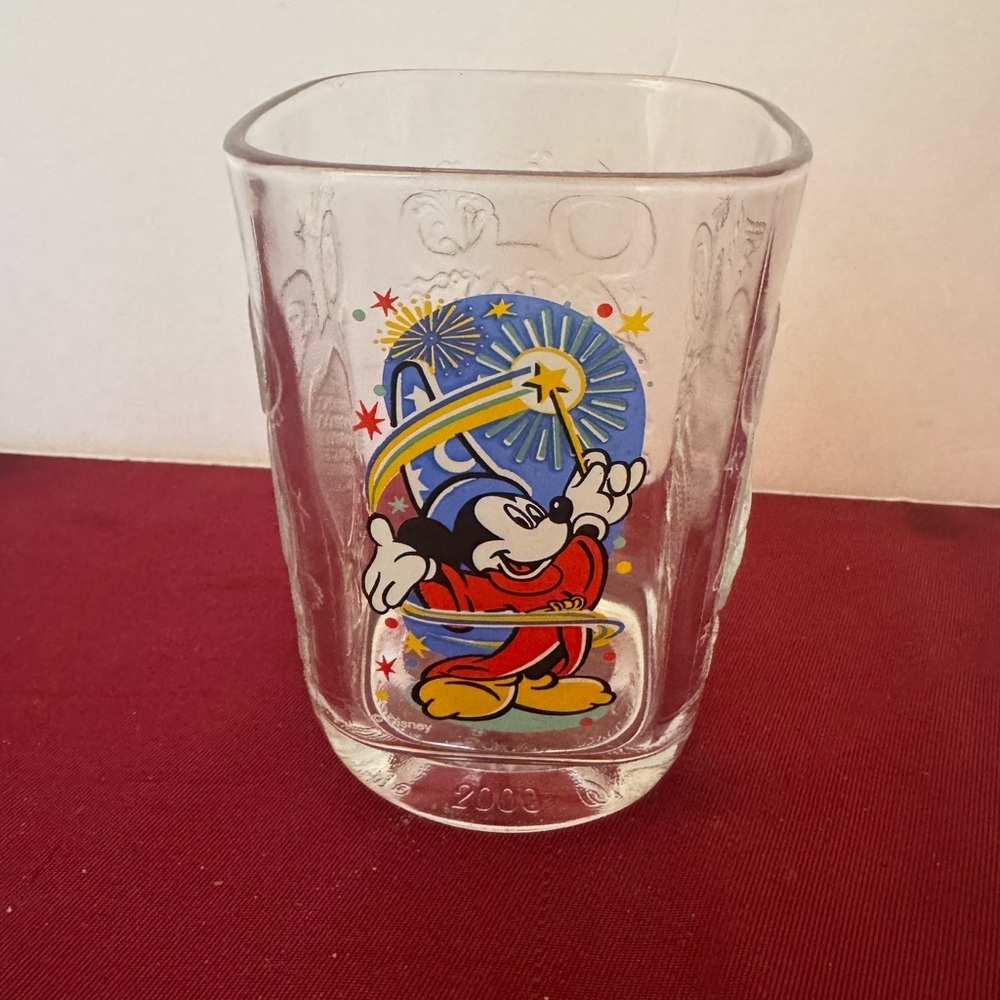 Fantasia Sorcerer Mickey Disney Glass Tumbler McDonald's 2000 Epcot